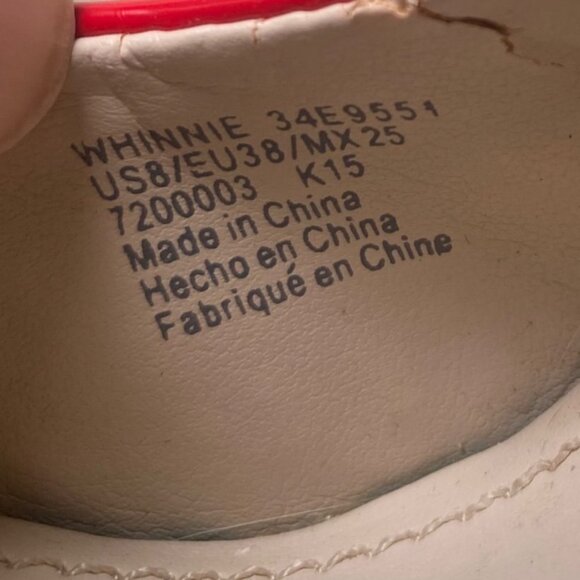 Calvin Klein Red Patent WHINNIE Pumps Size 8 High Heels Elegant Celebration - Picture 4 of 10